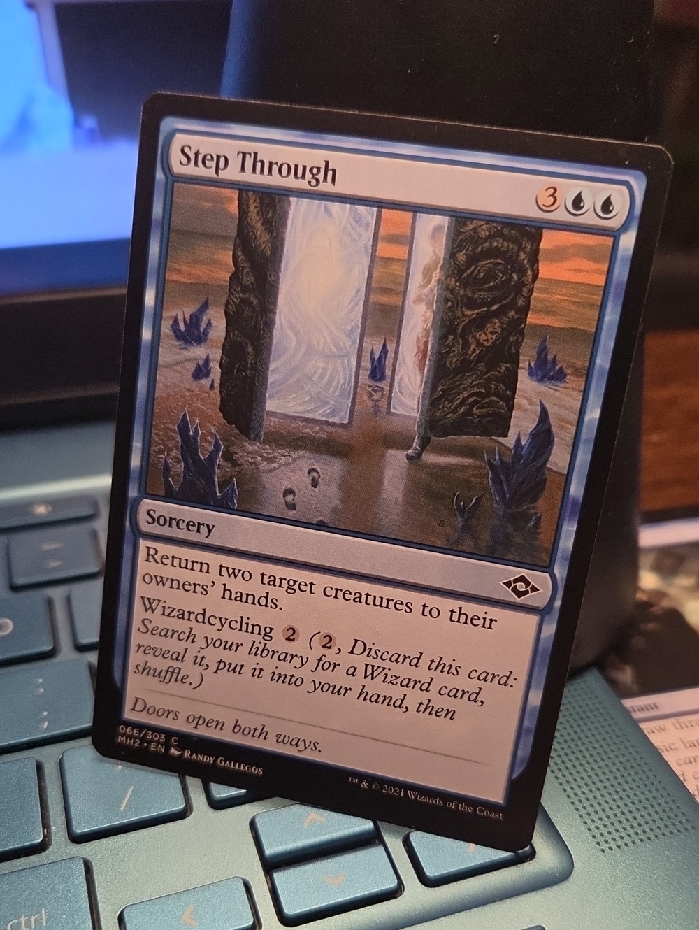 Magic: The Gathering — Step Through (Blue Sorcery Card)